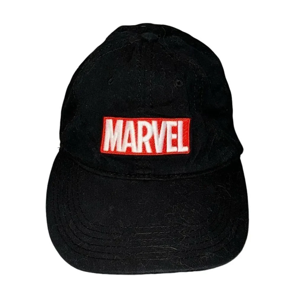 Kid's Marvel Black Baseball Hat